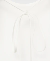 Mango Women's Asymmetrical Satin Top