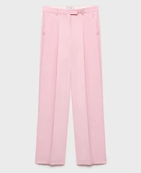 Mango Women's Wide Leg Suit Pants