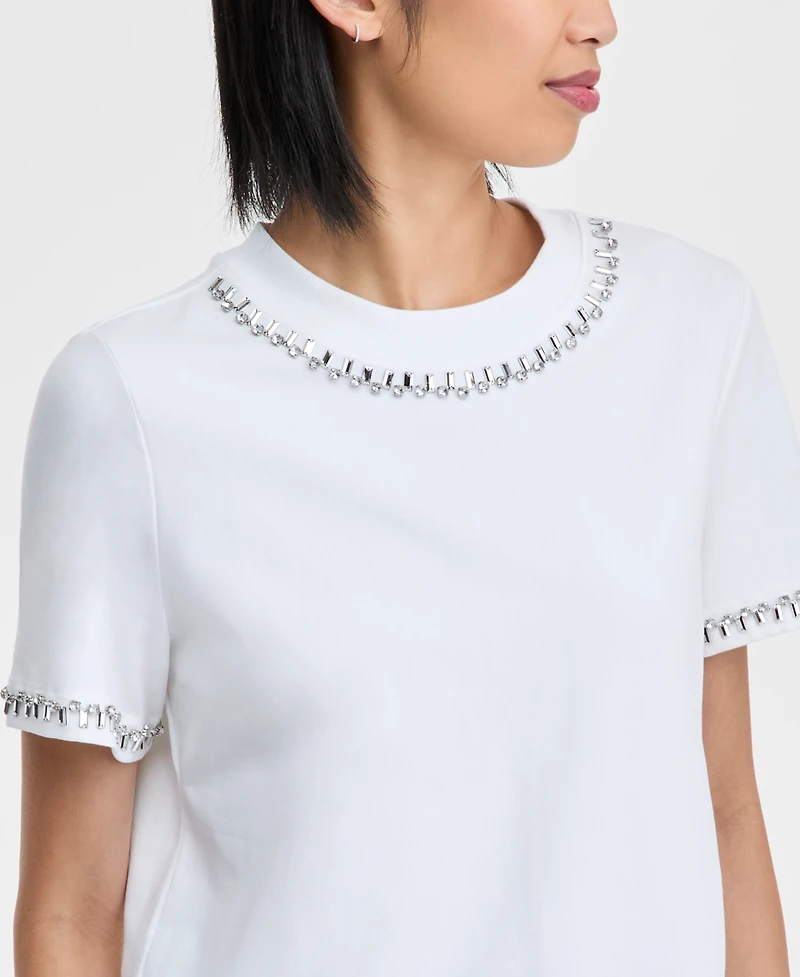 I.n.c. International Concepts Women's Embellished T-Shirt
