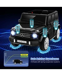 Licensed Mercedes-Benz G500 Kids Ride-on Car 12V Battery Powered Truck Painted