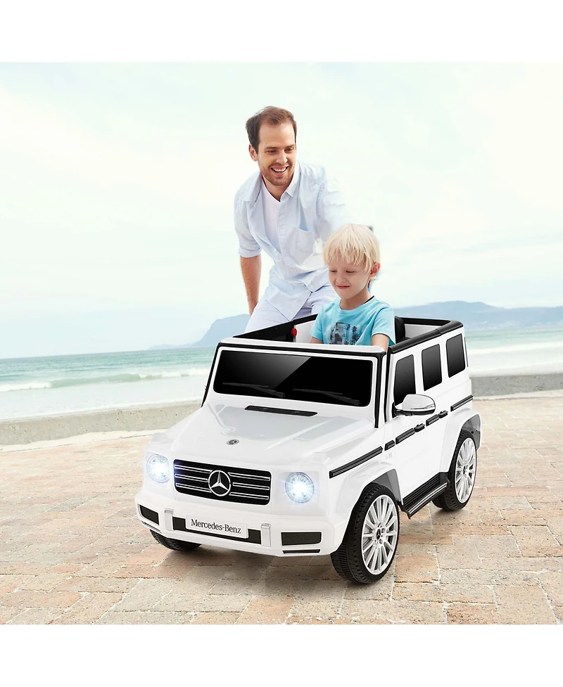 Licensed Mercedes-Benz G500 Kids Ride-on Car 12V Battery Powered Ride-on Truck Painted
