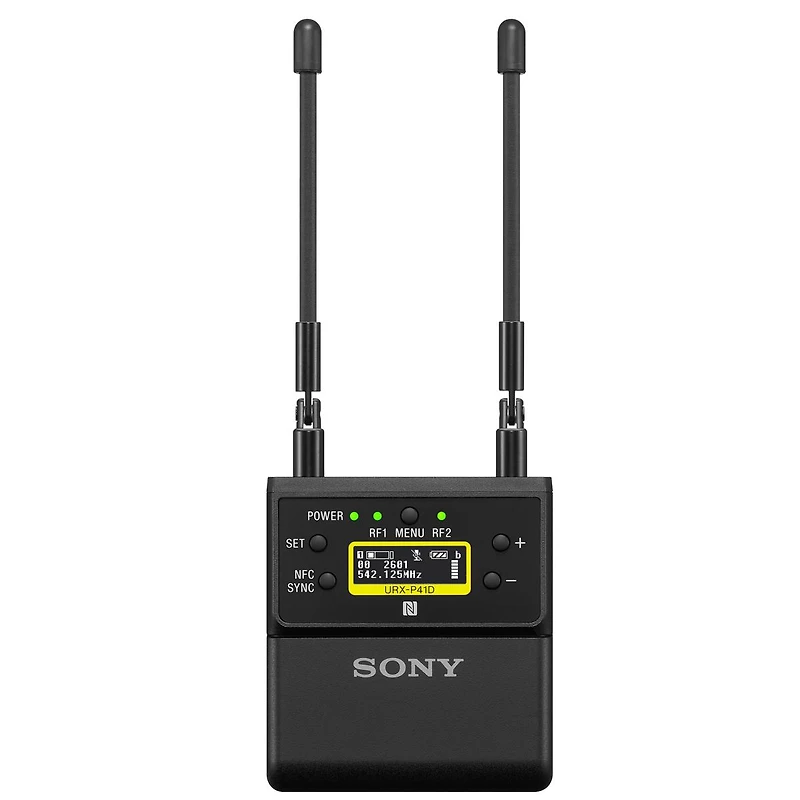 Sony Urx-P41D Dual-Channel Camera-Mount Wireless Receiver, 14UC: 470.1 to 541.8MHz