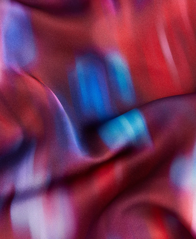 I.n.c. International Concepts Women's Printed Satin Midi Skirt, Macy's Exclusive