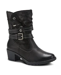 Spring Step Boisa Waterproof Mid Boot with Quilted Detail and Faux Fur Lining