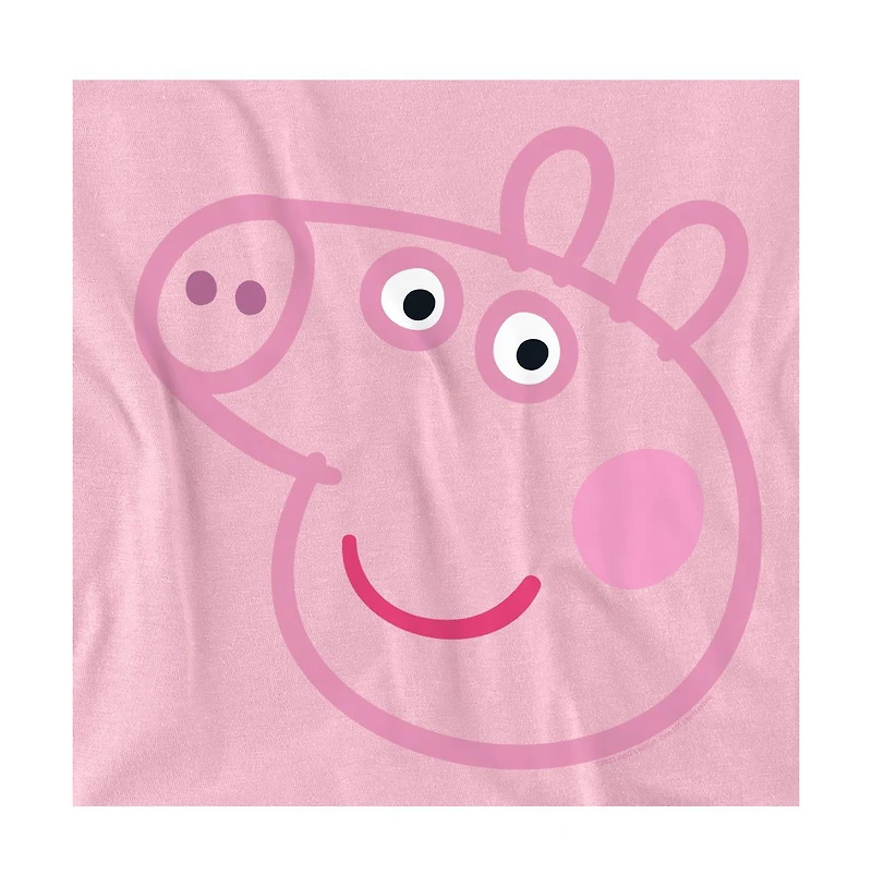 Logovision Men's Peppa Pig Pink Out Face T Shirt
