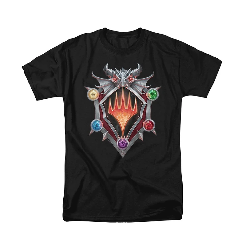Logovision Men's Magic X D & Adventures The Forgotten Realms Afr Shield Logo T Shirt