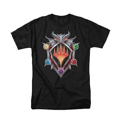 Logovision Men's Magic X D & Adventures The Forgotten Realms Afr Shield Logo T Shirt