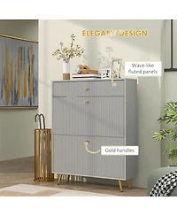 Slickblue Shoe Cabinet with Adjustable Shoe Rack for Organized and Space-Saving Storage For Entryway