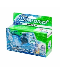 Fujifilm 4-pack QuickSnap 800 Waterproof 35mm One-Time-Use Disposable Camera, 27 Exposures with Panasonic Floating Camera Strap