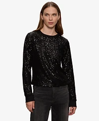 Sanctuary Women's Sparkle Together Sequin Top