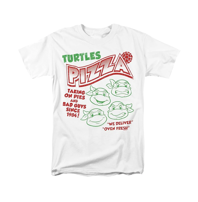 Logovision Men's Classic Tmnt Teenage Mutant Ninja Turtles Pizza T Shirt