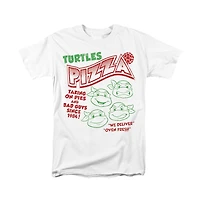 Logovision Men's Classic Tmnt Teenage Mutant Ninja Turtles Pizza T Shirt