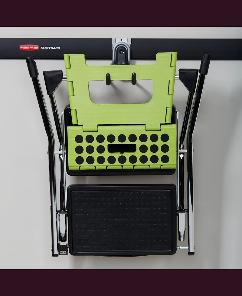 Rubbermaid 1784459 Fast Track Wall Mounted Garage Storage Utility Multi Hook