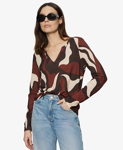 Sanctuary Women's Printed Long-Sleeve T-Shirt
