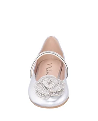 Nina Little and Big Girls Izzy Metallic Ballet Dress Shoe