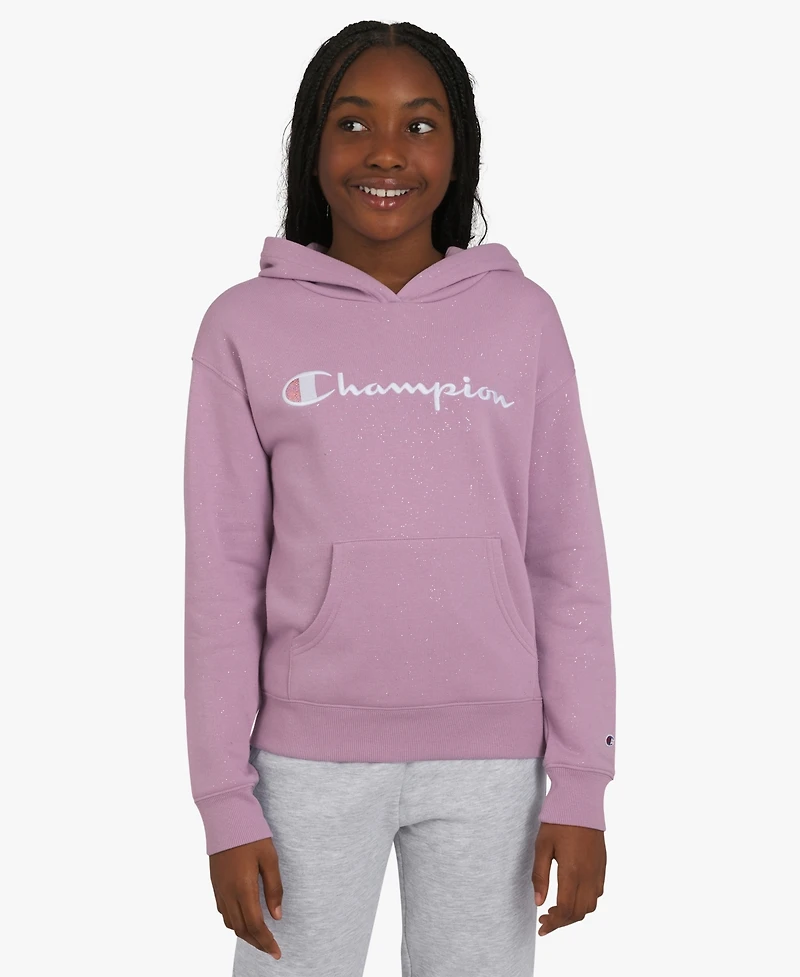 Champion Girls 7-16 Long Sleeve Glitter Hoodie