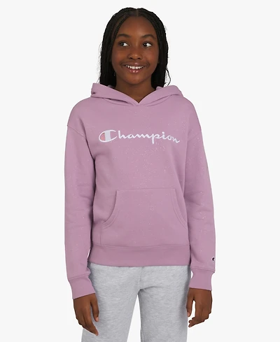 Champion Girls 7-16 Long Sleeve Glitter Hoodie