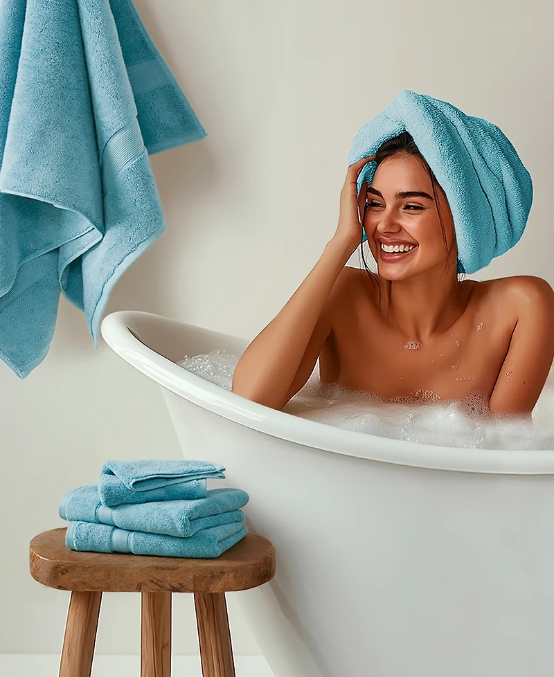 Madison Park Signature Luxury Zero Twist Cotton 8-Pc. Bath Towel Set