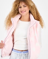 Sincerely Jules Juniors' Reversible Faux Fur Puffer Vest