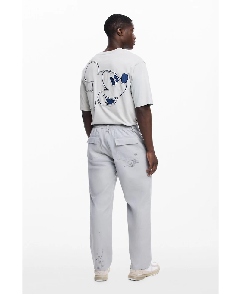 Desigual Men's Tailored long trousers with embroidery