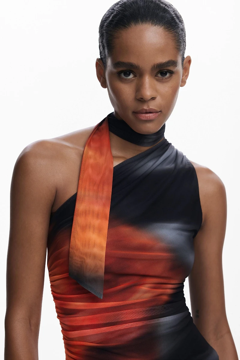 Desigual Women's Knot neckline T-shirt