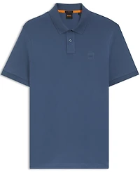 Boss by Hugo Men's Slim-Fit Stretch-Cotton Logo Patch Polo Shirt