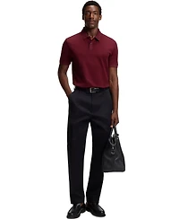 Boss by Hugo Men's Mercerised-Cotton Polo Shirt