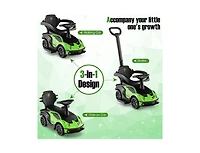Boyel Living 3-in-1 Licensed Lamborghini Ride on Push Car with Handle Guardrail