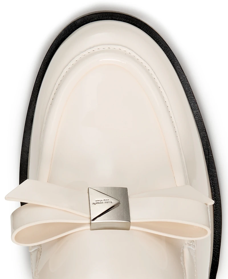 kate spade new york Women's Decorative Bow Block Heel Loafers