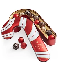 Bonnie & Pop Christmas Chocolate Candy Cane Gift Tin, 12 Pieces
