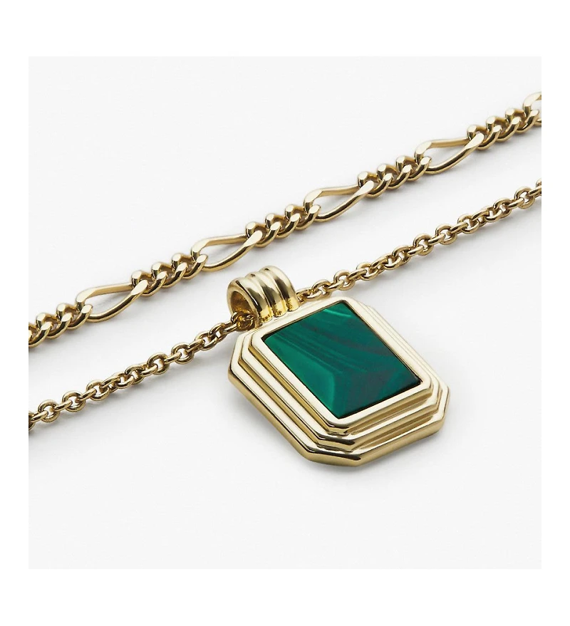 Ana Luisa Layered Necklace Set - Temple Green