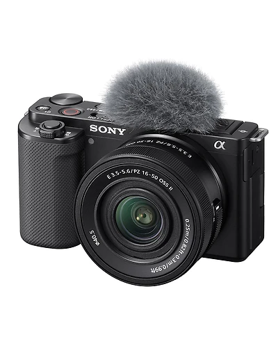 Sony Zv-E10 Mirrorless Camera with E Pz 16-50mm f/3.5-5.6 Oss Ii Lens, Black