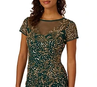 Adrianna Papell Women's Beaded Sheath Dress