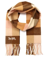 Coach Women's Multicolored Check Muffler Scarf