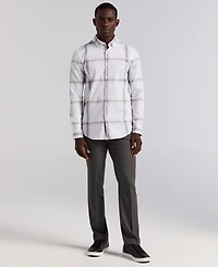 Perry Ellis Men's Long Sleeve Ombre Plaid Shirt