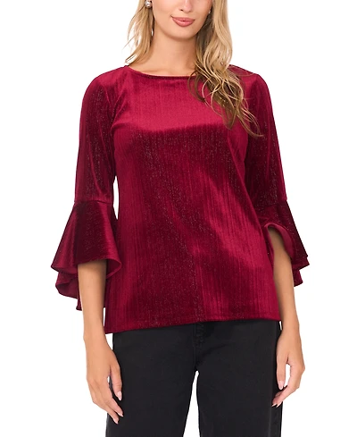 Sam & Jess Women's Bell Sleeve Crewneck Top