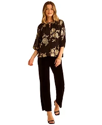 Sam & Jess Women's Printed Puff Sleeve Top