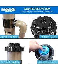 Swimline Hydrotools 70026HCK Cartridge Pool Filter Complete System 2220 Gph Pump