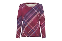 Olsen Women's Plaid T-Shirt