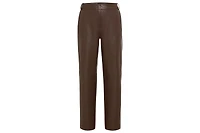Olsen Women's Mona Fit Straight Leg Faux Croc Cropped Pant