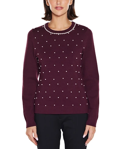 Belldini Women's Front-Embellished Sweater