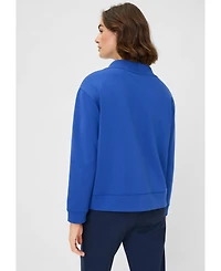 Olsen Women's Scuba Jersey Embellished Top