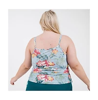 Calypsa Plus Size Adjustable Strap Maya Swim Top