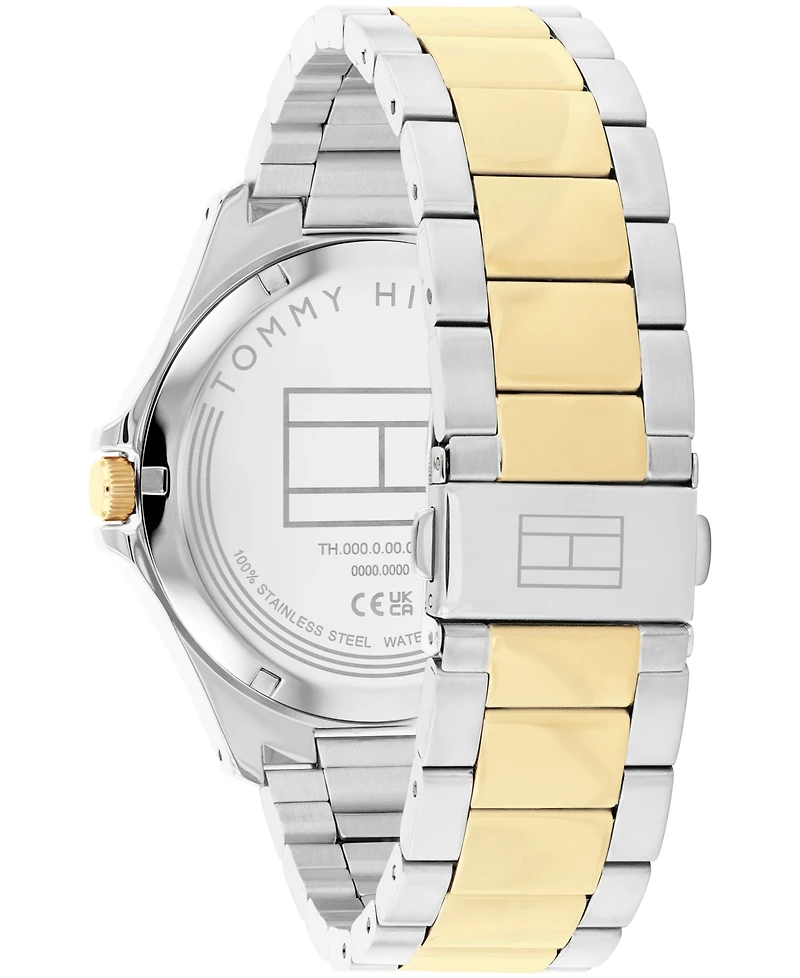 Tommy Hilfiger Men's Quartz Two Tone Stainless Steel Bracelet Watch, 42mm