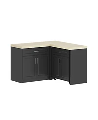 Homsee Kitchen Island with Wheels, Hidden Trolley, Metal Handle,Kitchen Island Storage Table with Sockets
