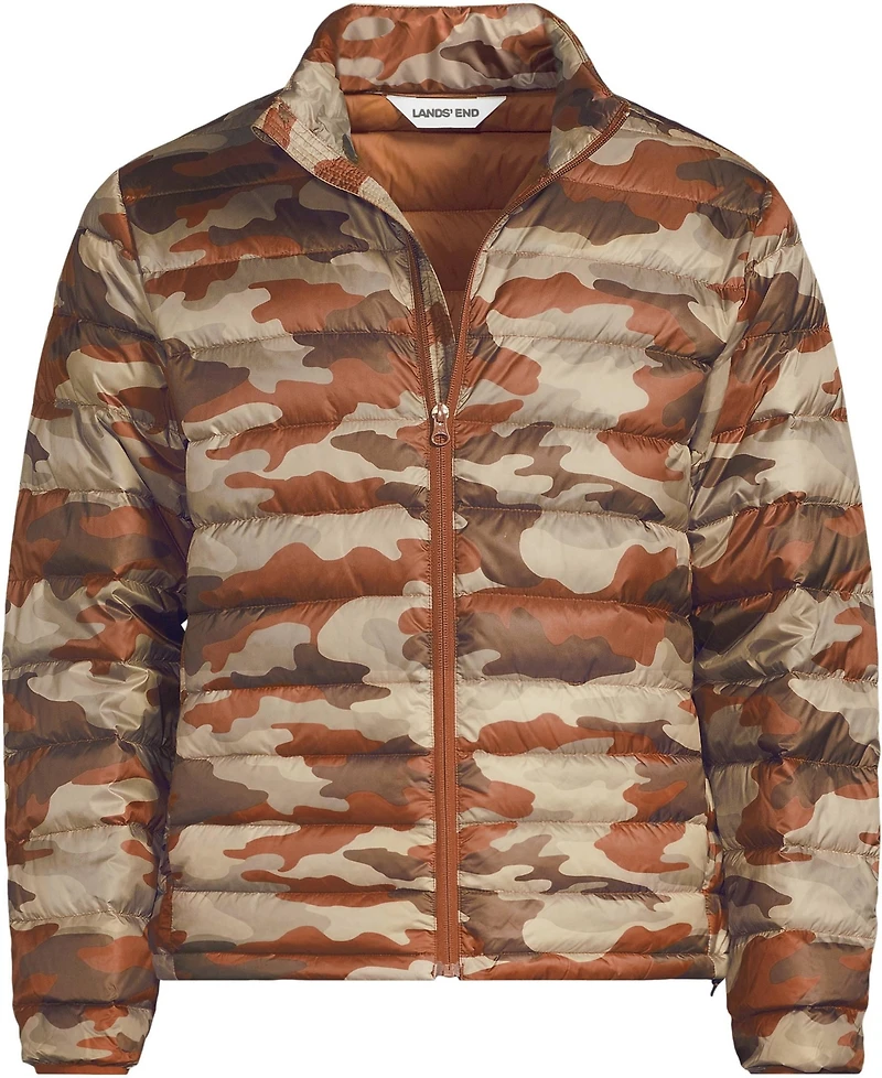 Lands' End Men's Wanderweight Packable Print Down Jacket