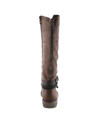 Spring Step Mangie Tall Boot with Extended Calf Zipper and Shock-Absorbing Sole