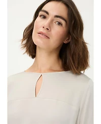 Olsen Women's Mixed Media Blouse