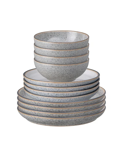 Denby Studio Grey Assorted 12 Pc. Dinnerware Set, Service for 4
