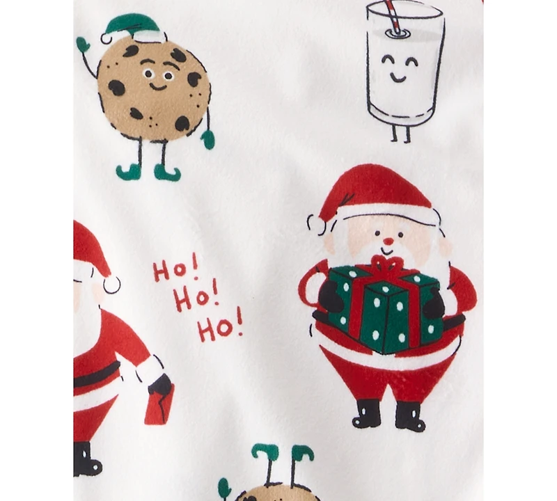 Carter's Adult Men or Women 2-Piece Christmas Santa Claus Print Pajama Set